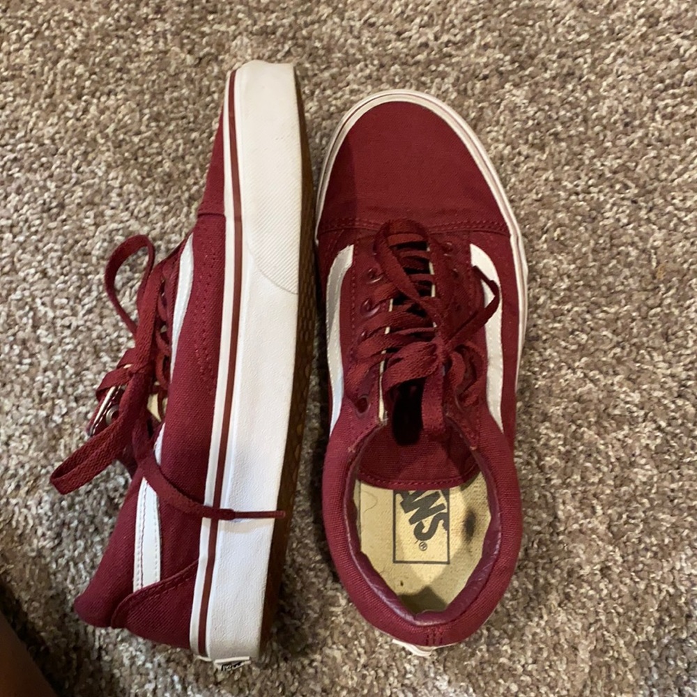 Burgundy Vans